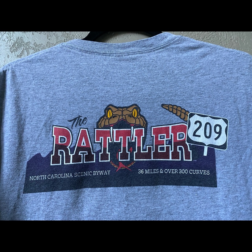 Ride the Rattler NC Motorcycle T Shirt Size L